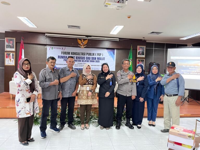 RSK Gigi dan Mulut Provinsi Sumatera Selatan Gelar Forum Konsultasi Publik untuk Perkuat Mutu Pelayanan